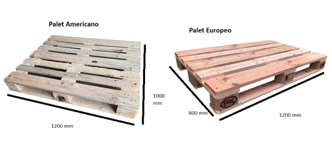 diferencia palet europeo y palet americano