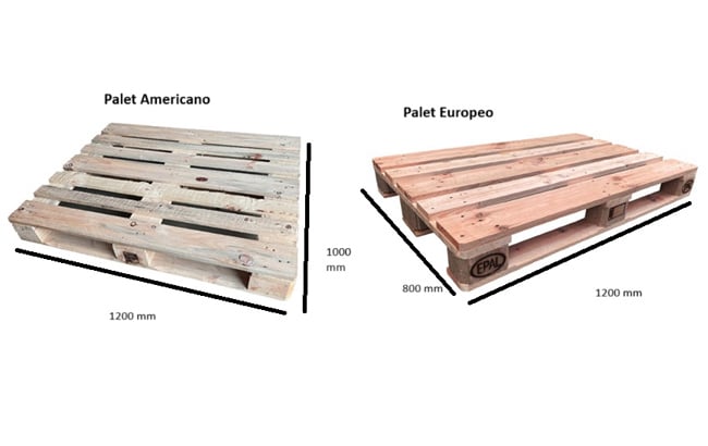 diferencia palet europeo y palet americano